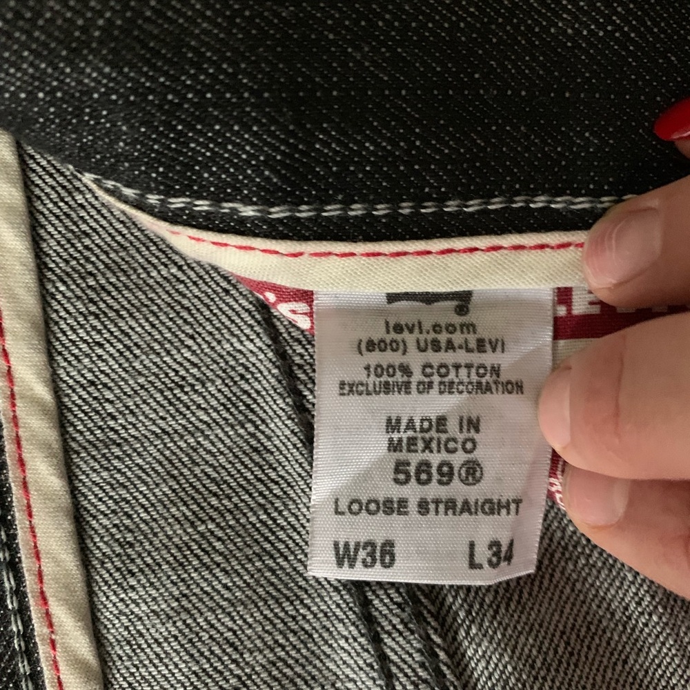 Levi’s Loose Straight Black Jeans - Picture 5 of 5